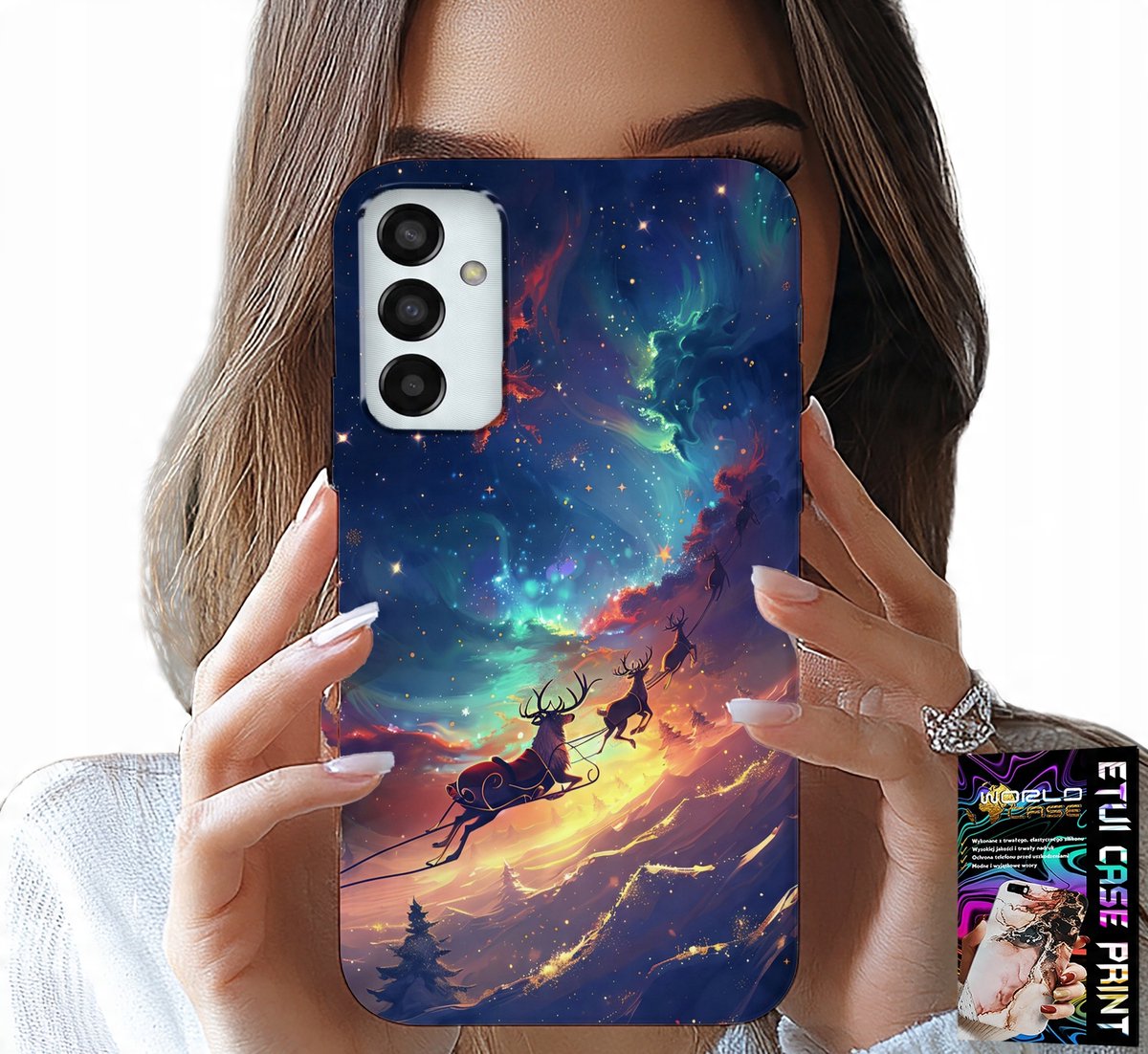 HOESJE VOOR SAMSUNG GALAXY M13 4G - LEUK KERSTPATROON MET RENDIER