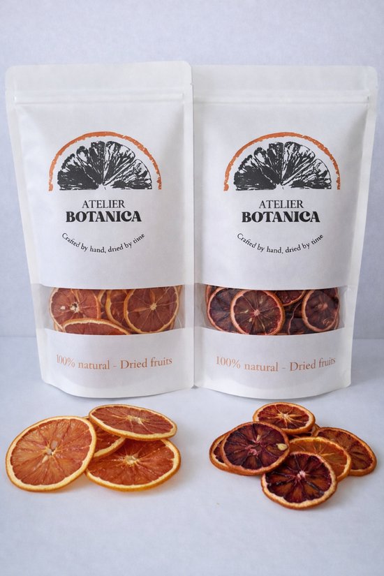 Foto: Gedroogde bloedappelsien schijfjes en pompelmoes schijfjes 2 x 100g cocktail en mocktail garnering thee decoratie