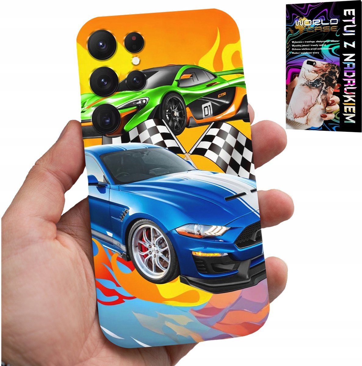 HOESJE VOOR SAMSUNG GALAXY S23 Ultra - VOOR KINDEREN, RACEAUTO'S
