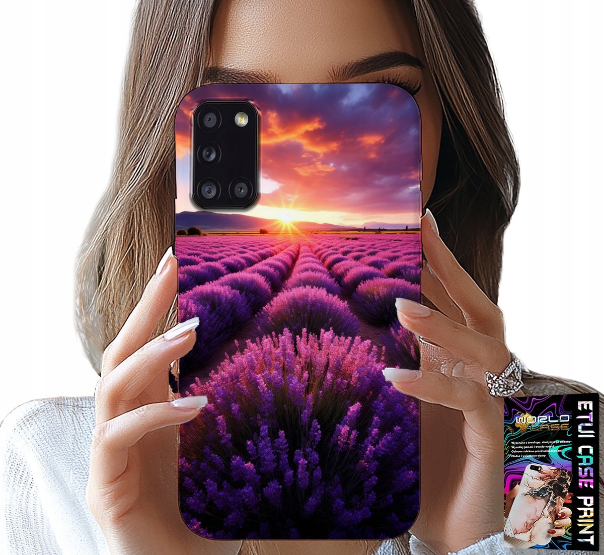 HOESJE VOOR SAMSUNG GALAXY A31 - LAVENDELVELD, PRACHTIGE LANDSCHAPPEN, PATRONEN