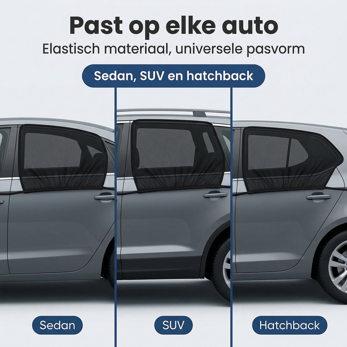 Lomera Zonnescherm Auto Set van 2 - Zonwering - Autozonwering voor Autoraam - Zijruit - Achterruit - UV Protectie - Raamscherm - Zonnegordijn - UV Bescherming - Auto Accessoires - Achterportier - Hittebescherming - Zonnewering — cadeau in Cadeau-ideeën - foto 7