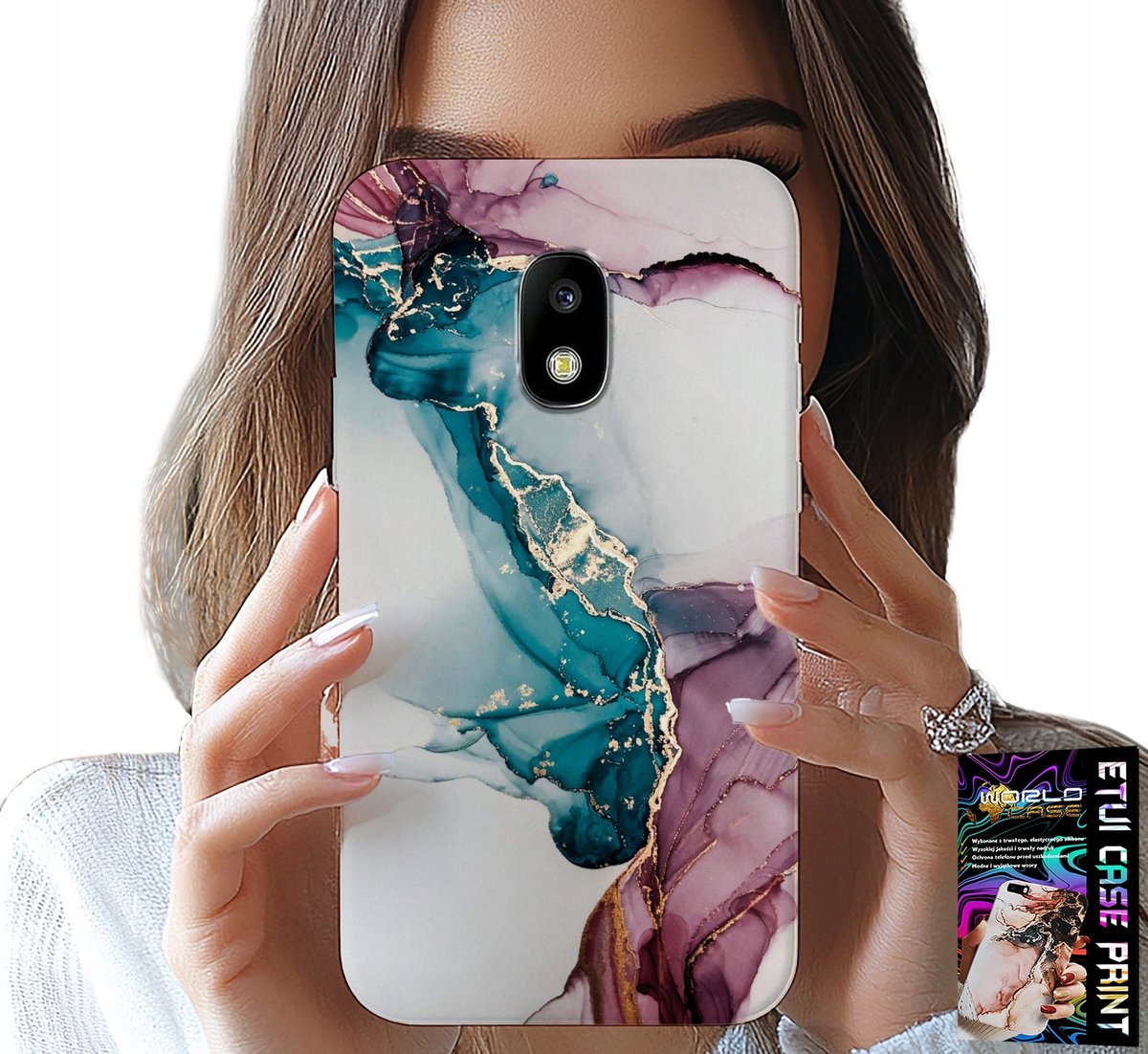 HOESJE VOOR SAMSUNG GALAXY J5 2017 - ELEGANT MARMER MODERNE VROUWELIJKE HOES