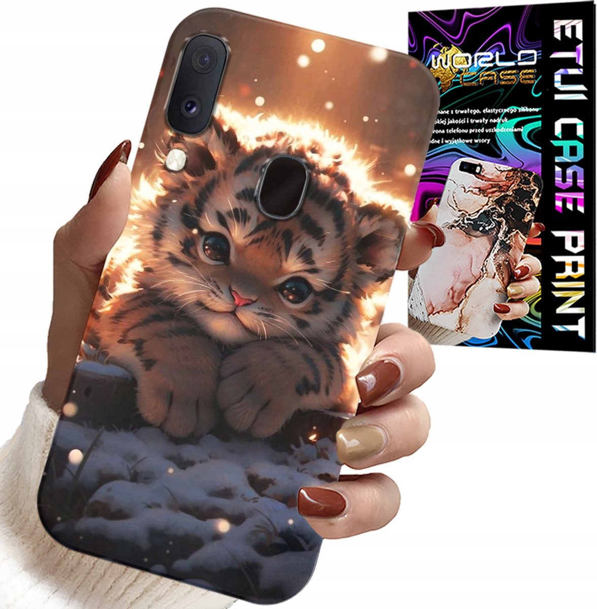 HOESJE VOOR SAMSUNG GALAXY A40 - MET EEN LEUKE TIJGERPRINT