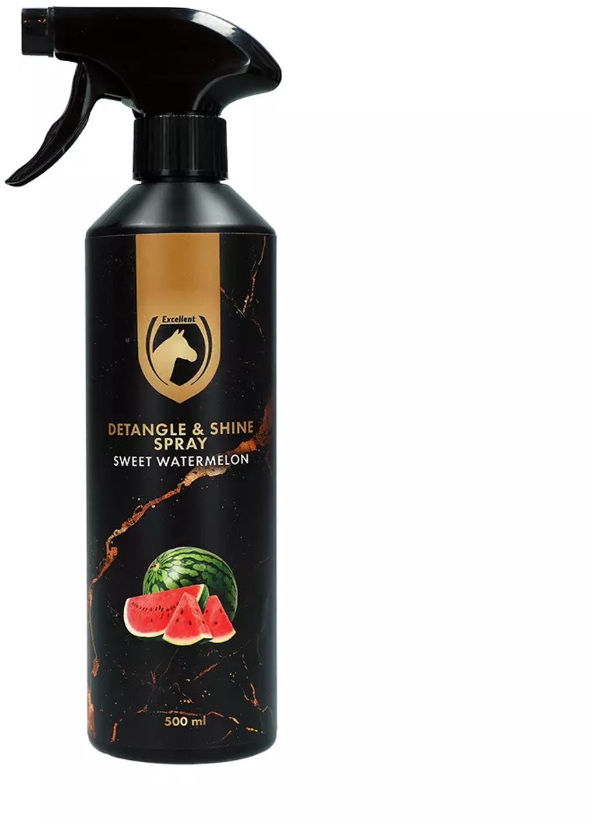 Excellent Horse Anti Klit Spray Paard - 500 ml - Manen & Staart Glans - Sweet Watermelon