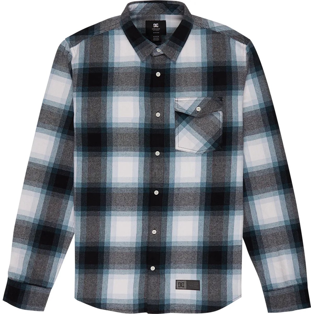 Dc Shoes Marshal Overhemd Met Lange Mouwen L Man Blauw