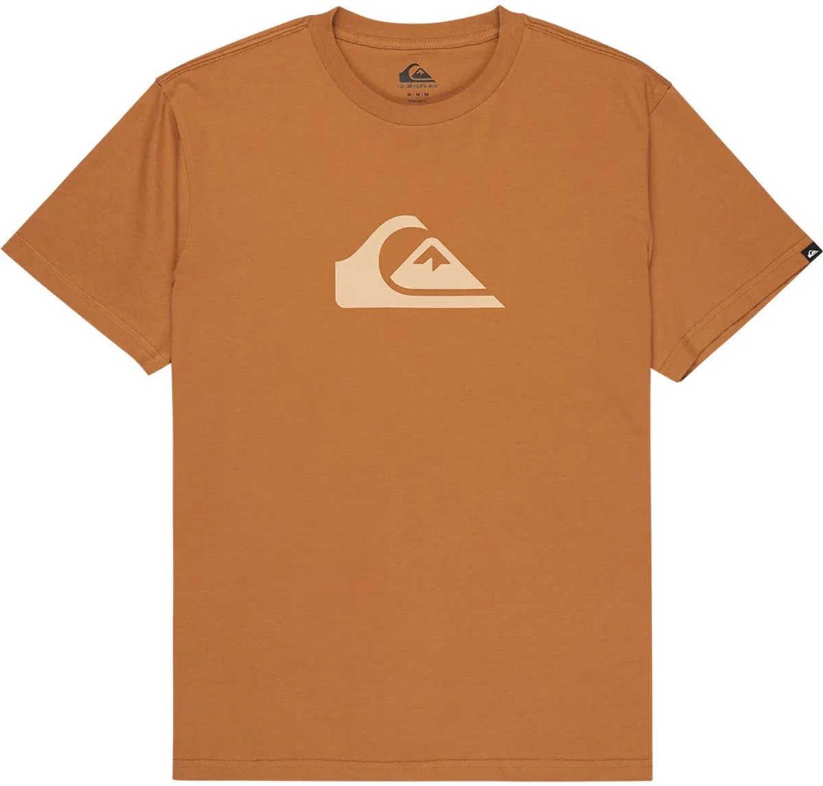 Quiksilver Evo Comp Logo T-shirt Met Korte Mouwen S Man Bruin