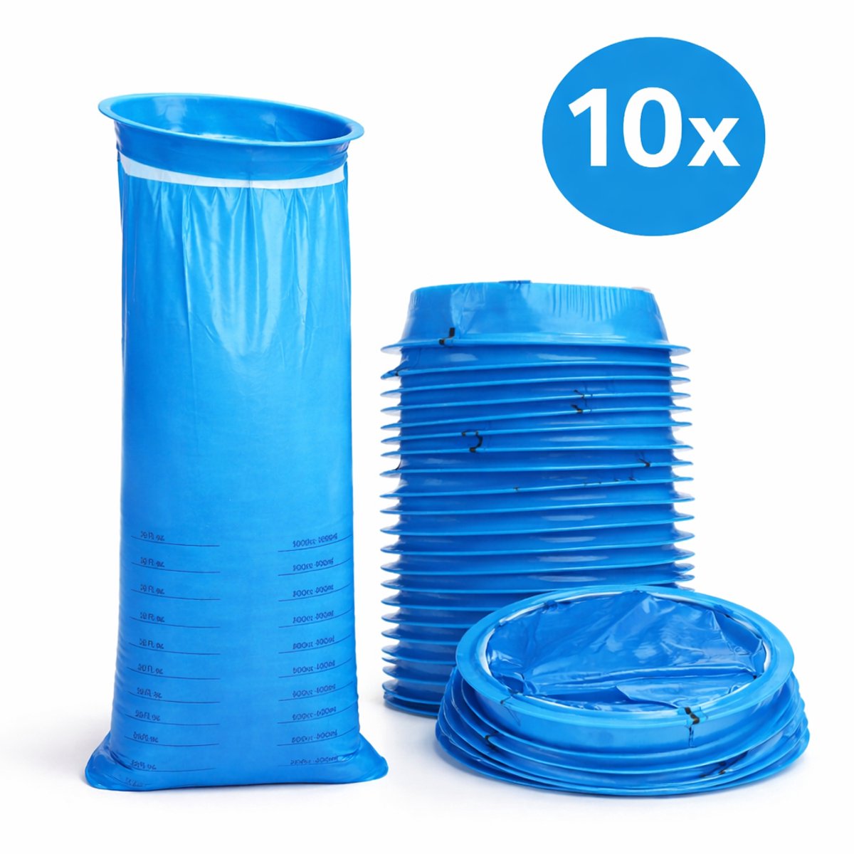 Kotszakjes met Ring - Spuugzakjes Onderweg - Braakzakjes - Spuugzakjes - 10 Stuks - Kotszakjes