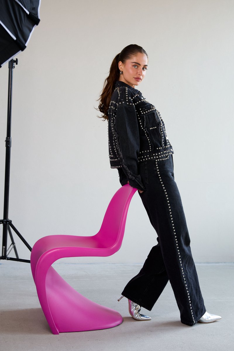 Dames rechte katoenen broek - effen kleur, ademend en comfortabel voor elke dag