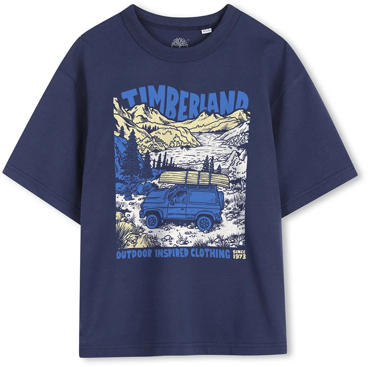 Timberland T60795 T-shirt Met Korte Mouwen 16 Years Jongen Blauw