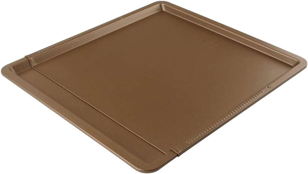 Bakplaat Uitschuifbaar - Ovenplaat Koekjesbrood - Bakken Thuis - Past In Elke Oven - 37-52 cm - Goud
