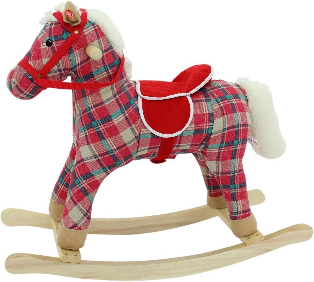 Pluche Dier - Knuffeldier Zacht - Kinderkamer Decoratie - Grote Afmetingen - 65x65x57cm - Rood