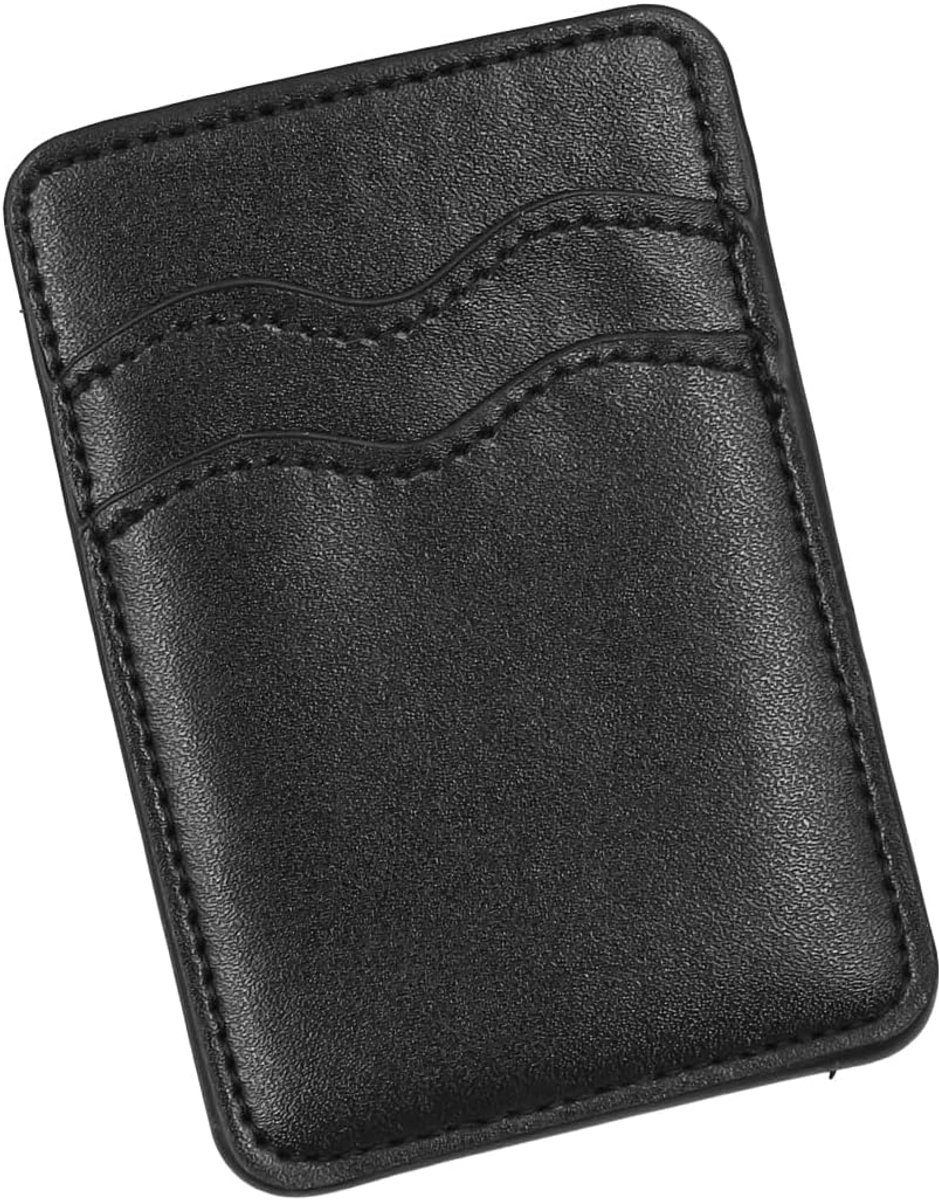 Telefoon Kaarthouder - Zelfklevende Portemonnee - Handige Opslag - RFID Bescherming - 2.6x3.7 Inch - Zwart