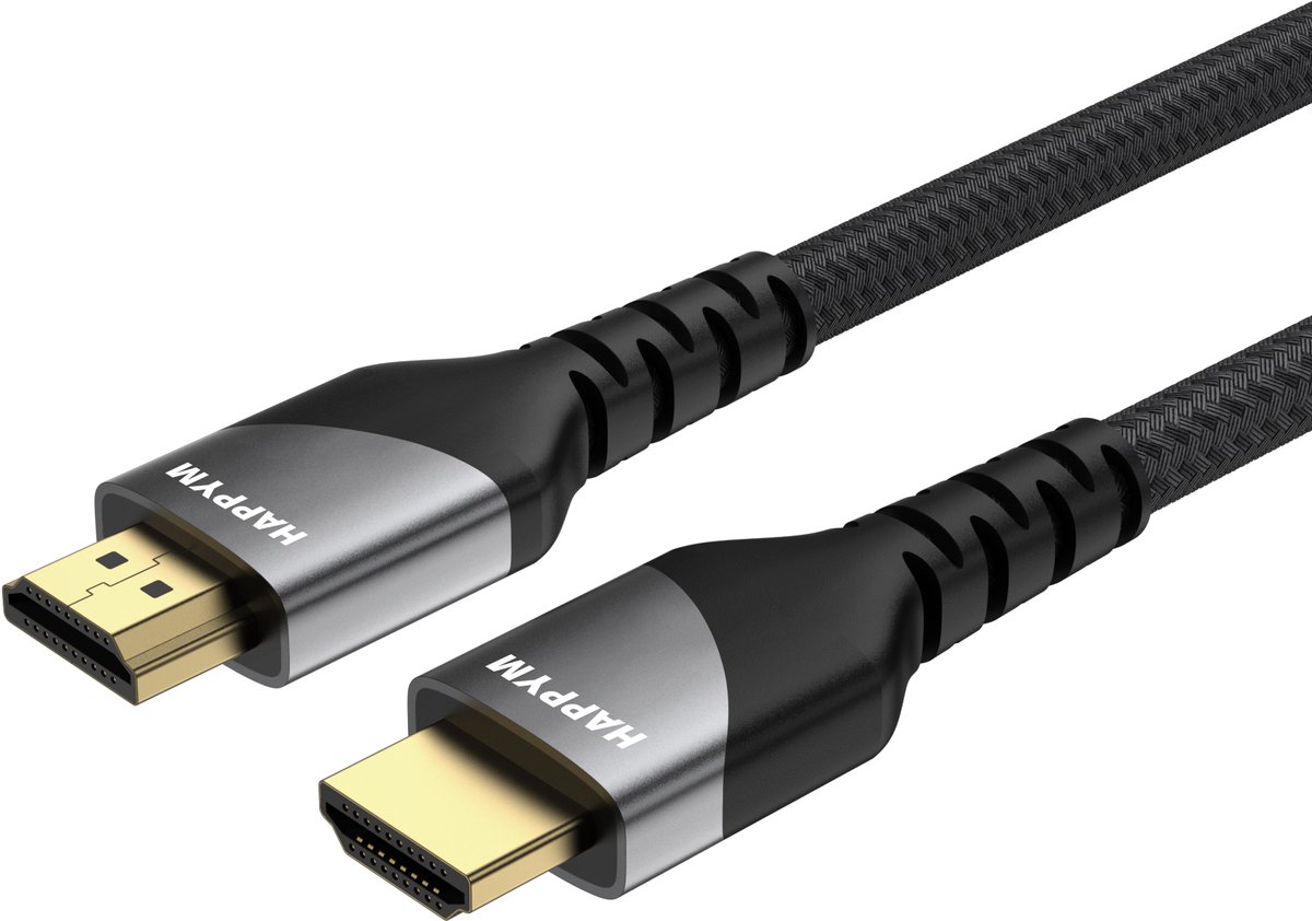 HDMI 2.1 Kabel 1 Meter – 8K 60Hz / 4K 120Hz – Ultra High Speed – 48Gbps – Gevlochten Nylon