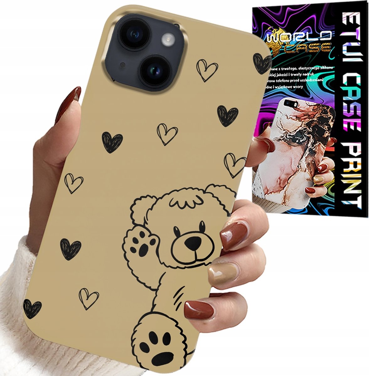 HOESJE VOOR IPHONE 15 PLUS - TEDDYBEER PRO MAXZAK PATRONEN VOOR DE JONGSTE HOESJE