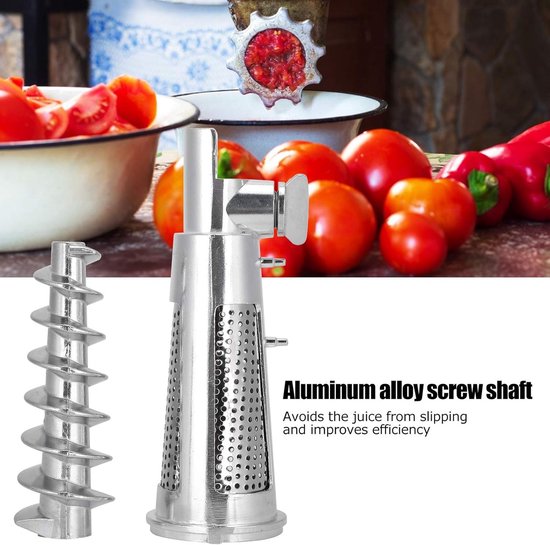 Sapcentrifuge Onderdelen - Keuken Accessoires - Verse Sappen Maken - Duurzaam Aluminium - Set Van 3 - Zilverkleurig van Merkloos — afbeelding 2