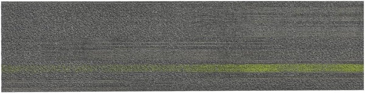 Tapijttegels - Vloerbedekking - Zelfklevend Leggen - Robuust Antistatisch - 25x100cm - Gro
