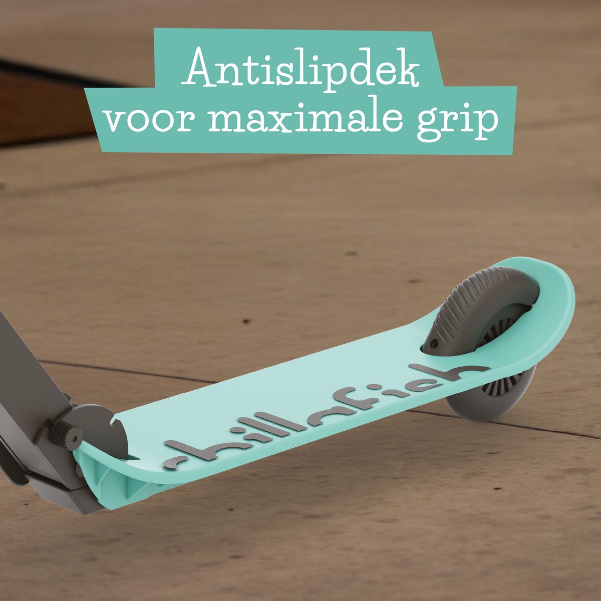 Chillafish Kinderstep jongen en meisje vanaf 5 jaar met voetrem - Blauw Groen - Step met verstelbaar stuur - Opvouwbaar en lichtgewicht met ABEC-5 wielen - Model Flexxi — afbeelding 9