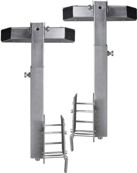 Frame steunen - Boottrailer steunen - Boot vervoeren - Verstelbare hoogte - 30 x 1256 x 88 cm - Zilverkleurig — afbeelding 3