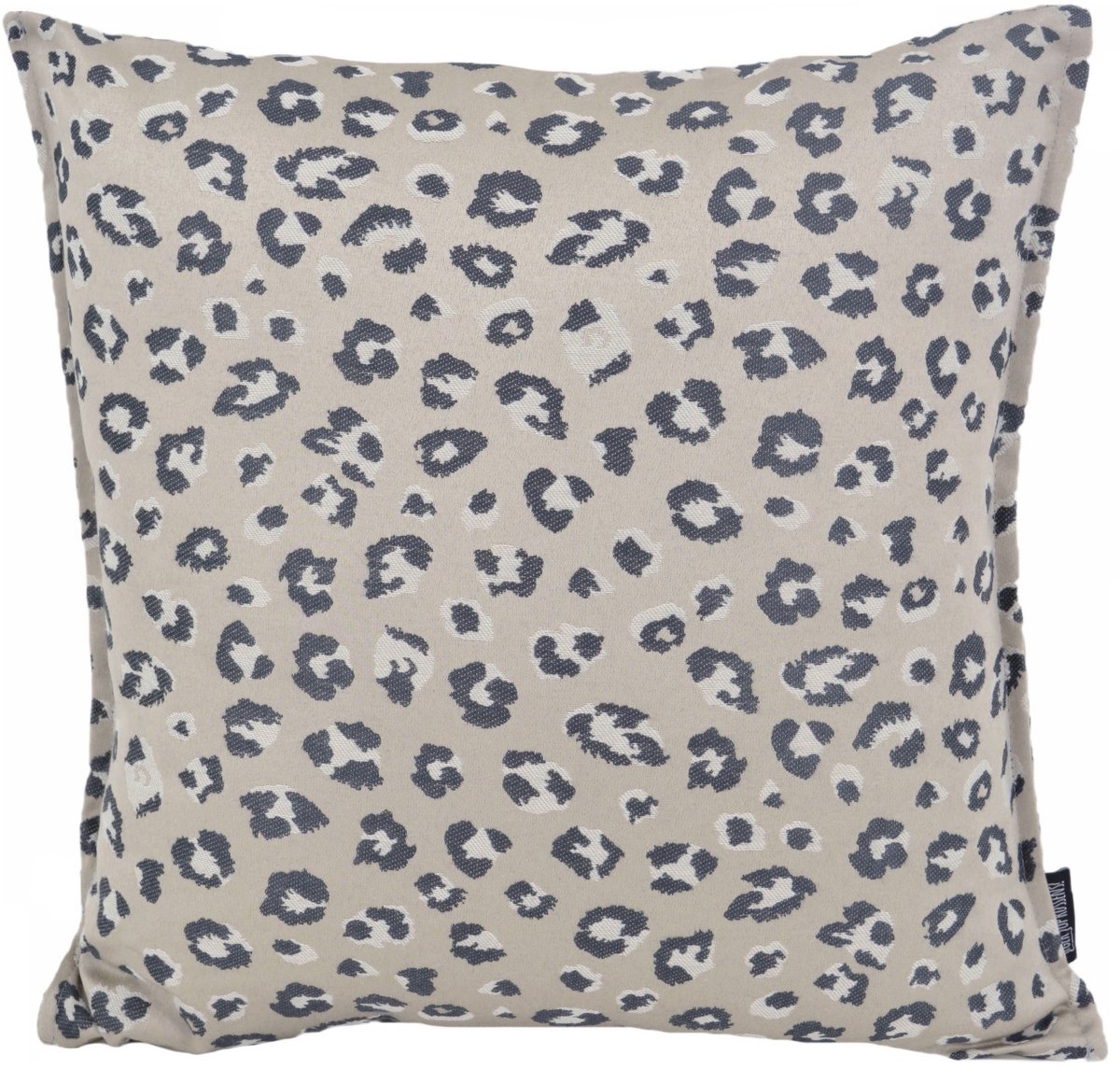 Gek op Kussens! Sierkussen Jacquard Leopard Silver | 45 x 45 cm | Polyester Zilver