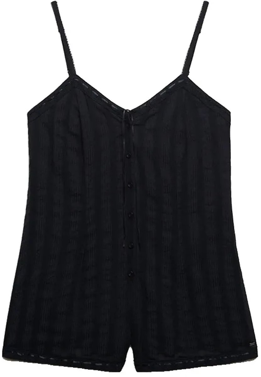 Superdry Lace Cami Playsuit Mouwloze Romper XL Vrouw Marineblauw