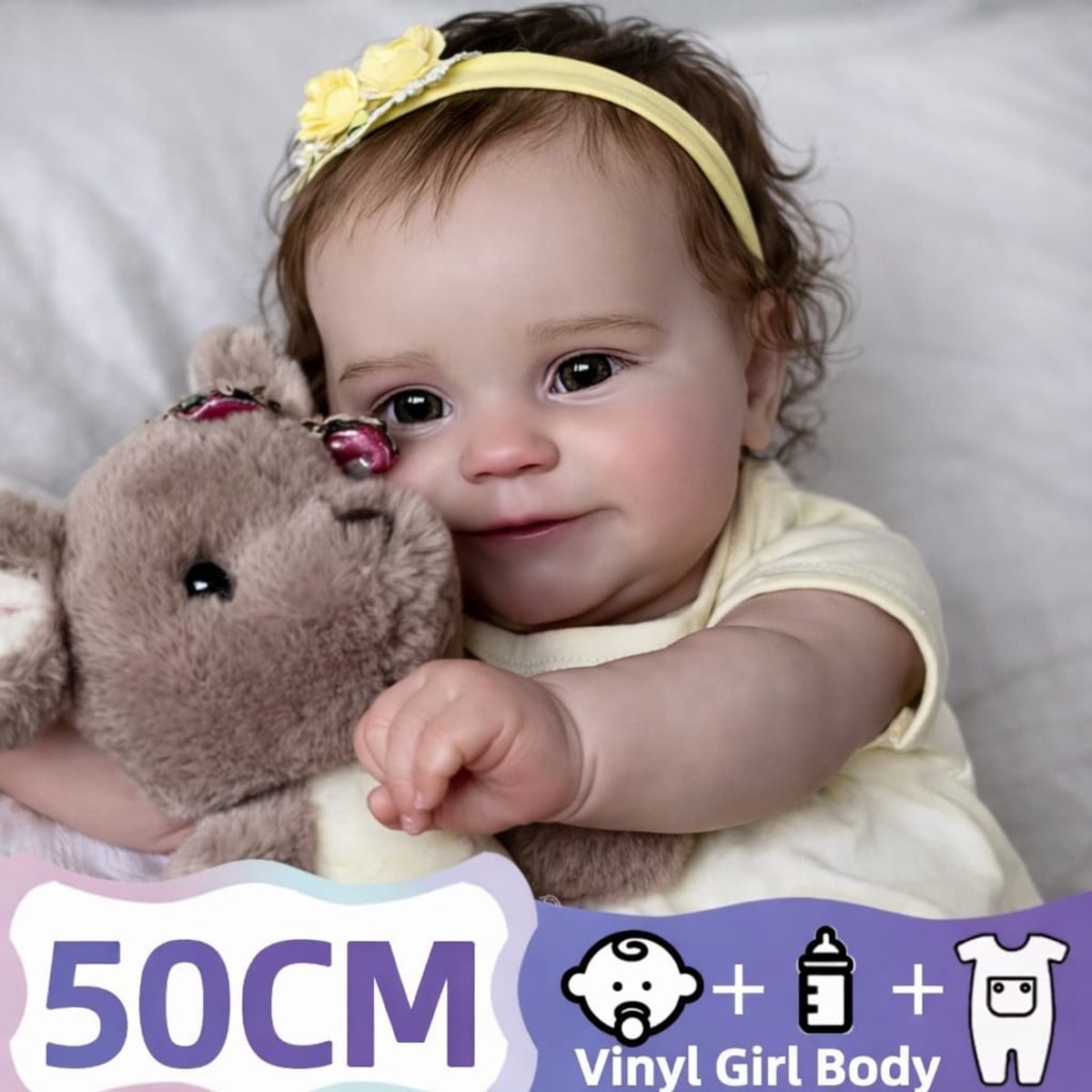 Reborn Babypop van 50 cm