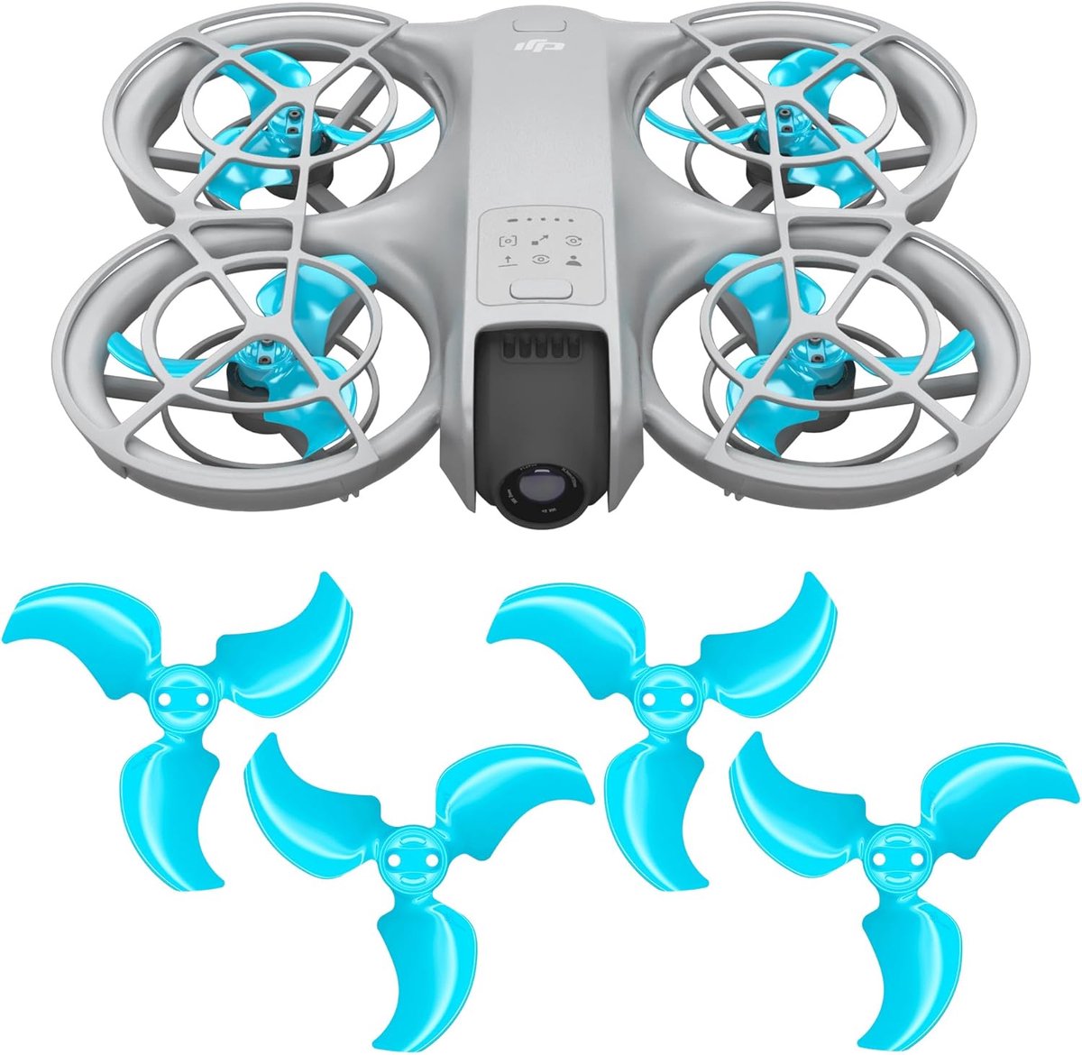 Drone Propellers - Stille Bladen - Verbeterde Vlucht - Glasvezel Composiet - 18x13x1 cm - Blauw