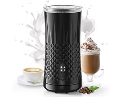 Graboo® Melkopschuimer Elektrisch – 4-in-1 – Warm & Koud Melkschuim – 240ml – 400W – Automatisch Uitschakelen – Zwart