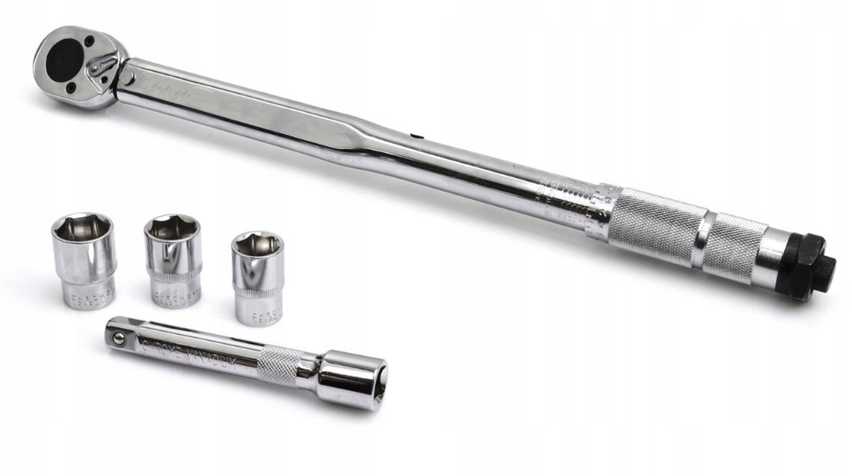 Momenten hendel 1/2" 28-210 Nm zet 3 doppen