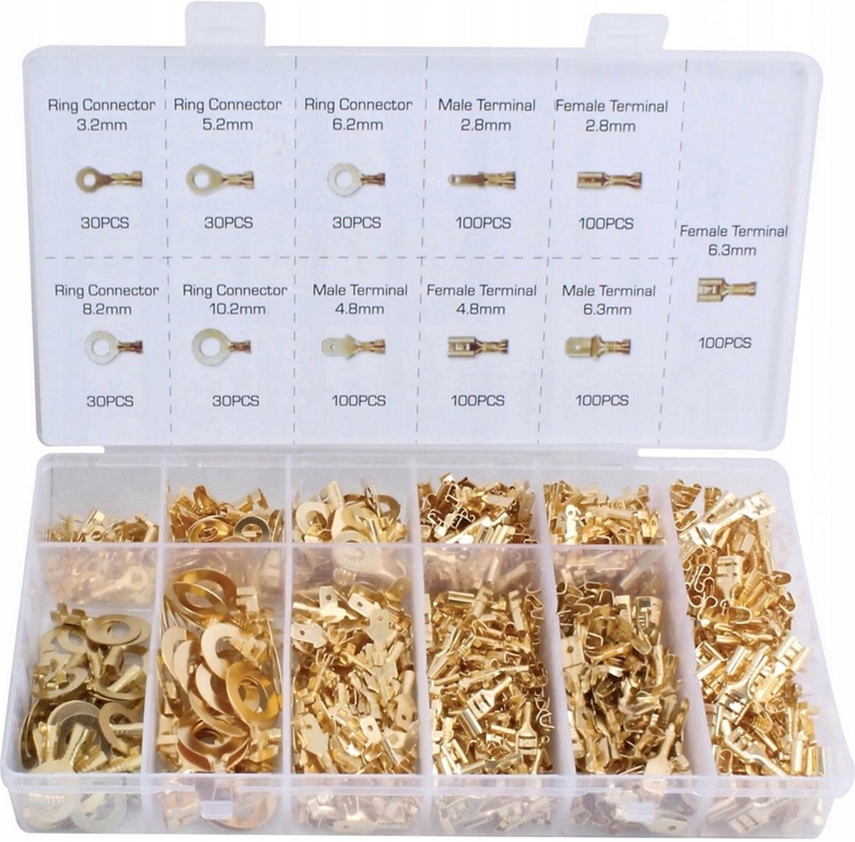 Silver S11345 - Auto Connector Set - 750 Stuks - Metalen en Kunststof - Met Organizer
