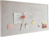 Tableau d'affichage en feutre - pense-bête autocollant pour notes, photos et inspiration - décoratif et pliable - sable - 60 x 40 cm - polyester pour le bureau et la maison