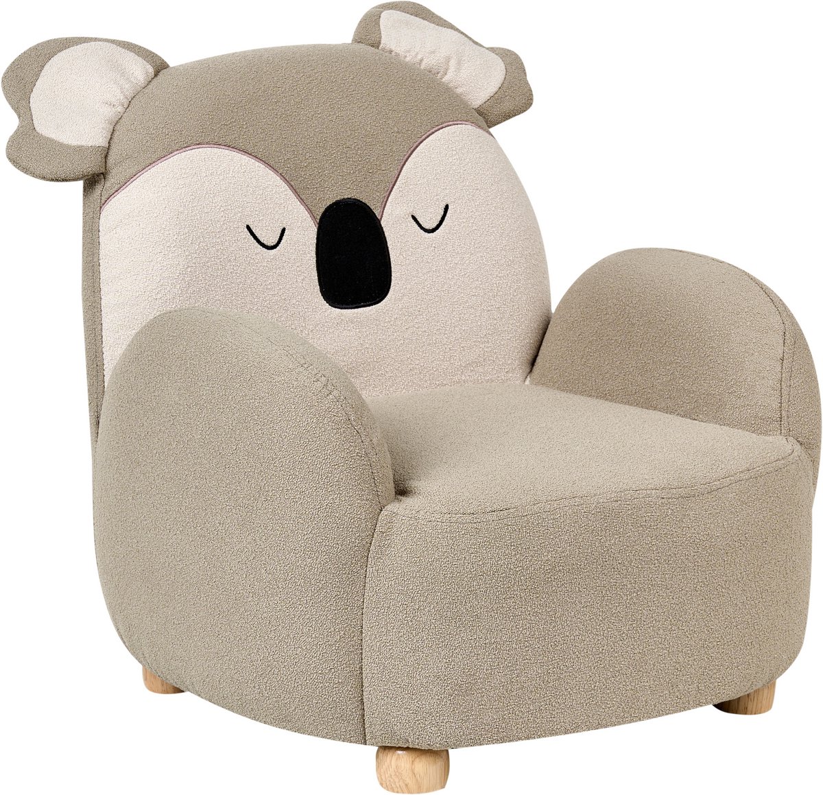 HERVIK - Kinderfauteuil - Taupe - Polyester
