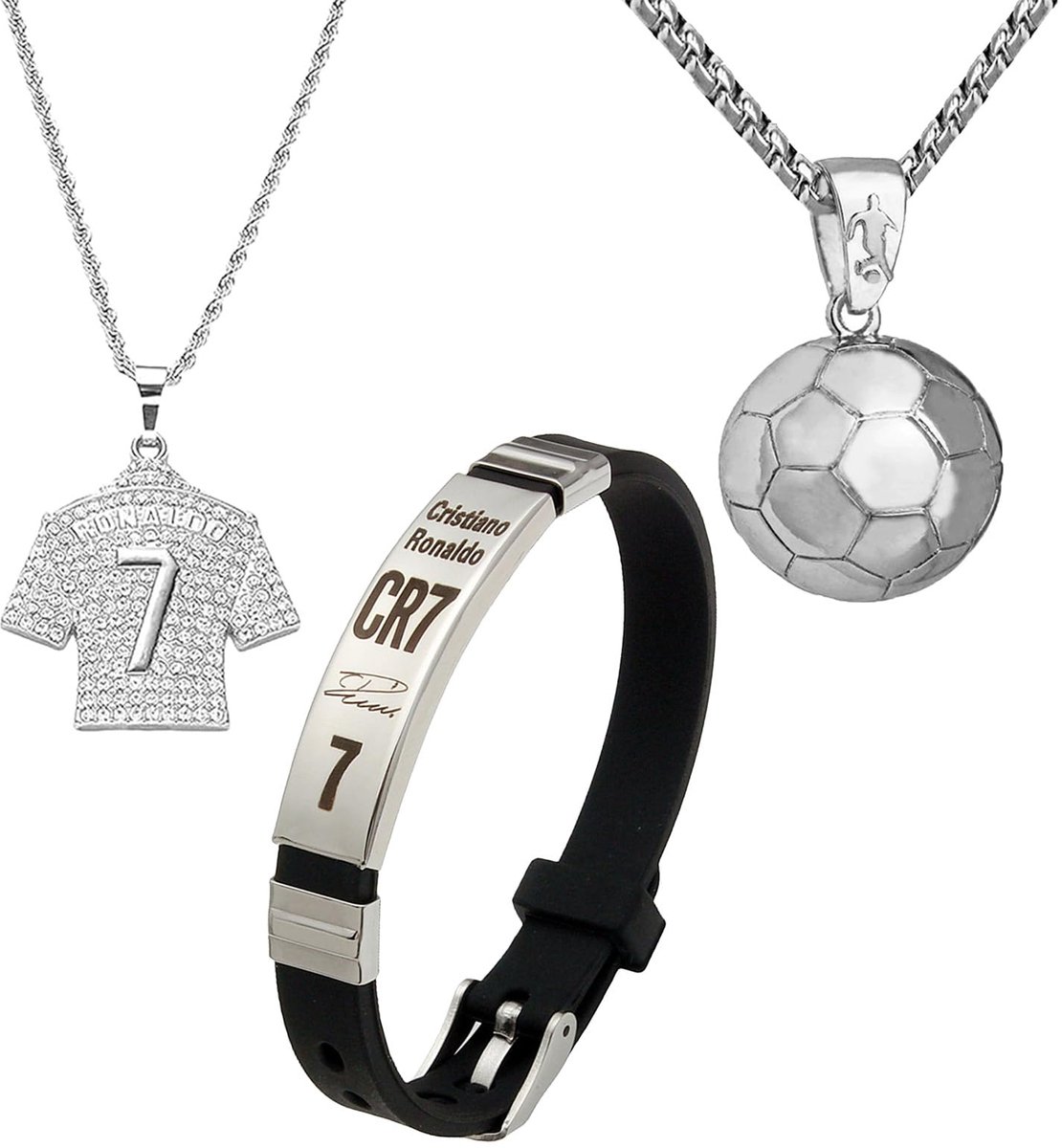 Voetbalaccessoireset - Roestvrij Staal en Siliconen - Geschikt voor Jongens