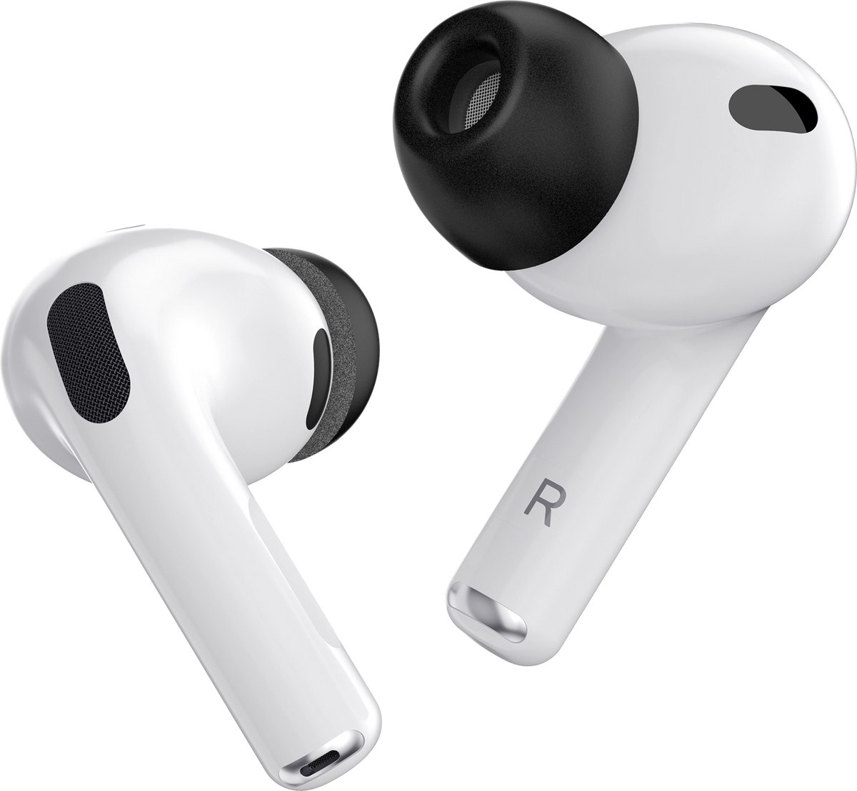 KeyBudz Memory Schuim Oordopjes AirPods Pro 3 – Verbeterde Geluidskwaliteit – Uiterst Comfortabele Pasvorm – Superieure Geluidsisolatie - Zwart
