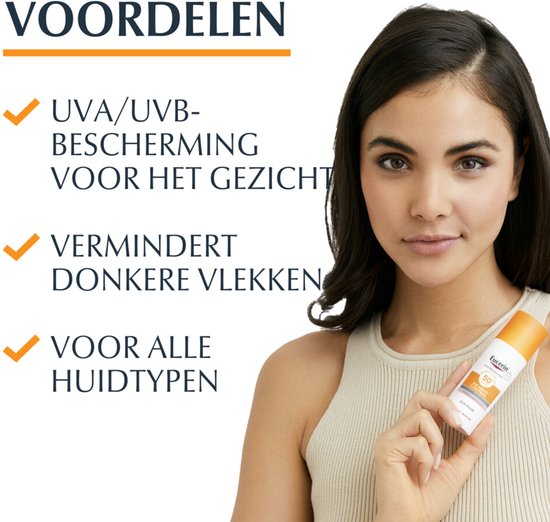 Eucerin Sun Pigment Control Zonnebrand Gezicht - SPF 50+ Zonbescherming voor Pigmentvlekken - 50 ml