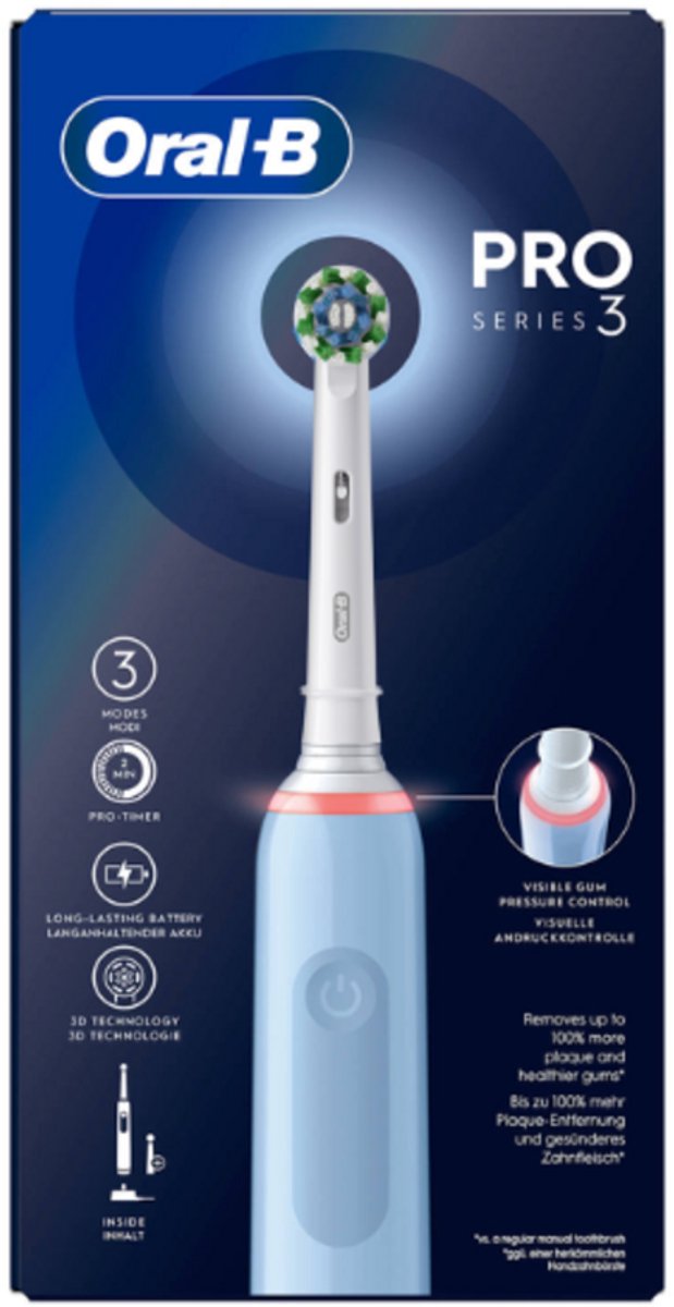 Oral-B Pro 3 3770 Elektrische Tandenborstel met 360° Poetsdrukcontrole - Procter & Gamble - €53,74
