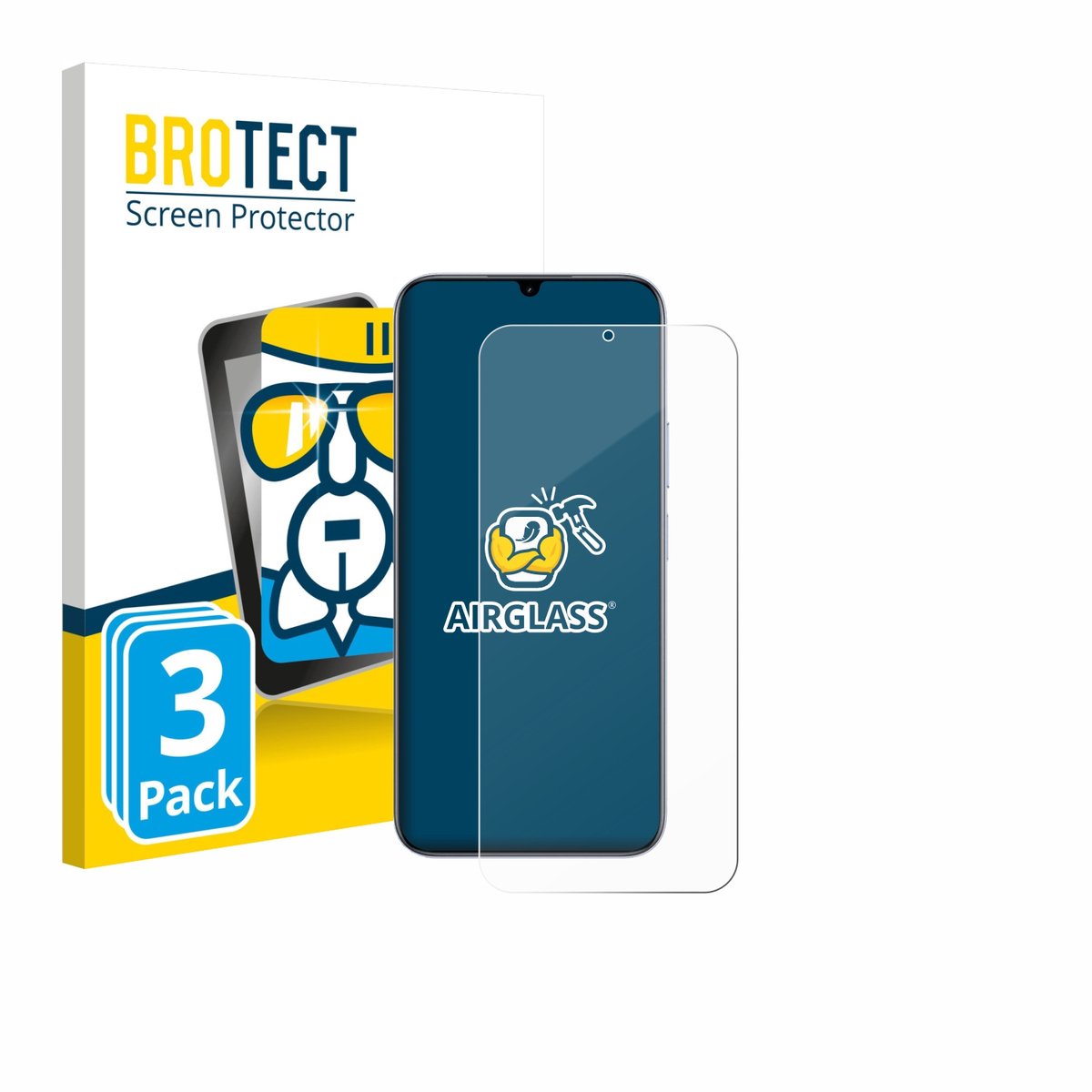 Screenprotector 3 Stuks voor realme C83 5G Beschermglas transparant
