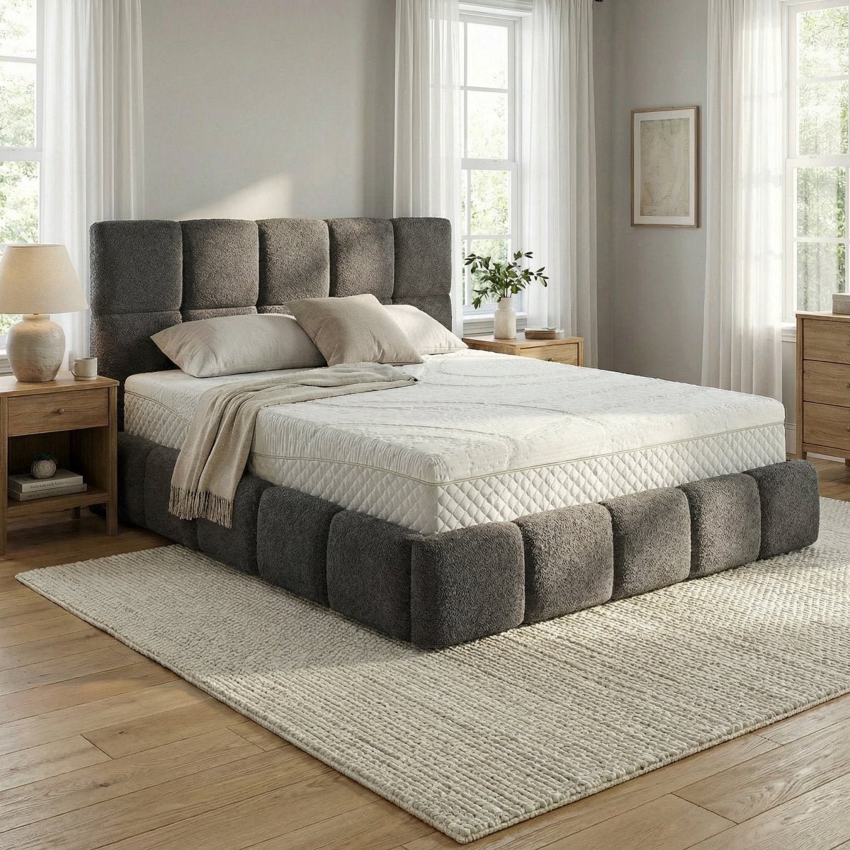 Mörgenn Bed Calma - Luxe Bedframe met Opbergruimte - Graphite (Anthology 18) - 160x200 cm 