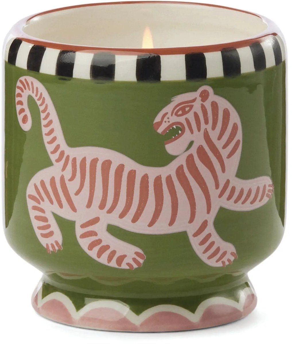 Paddywax - Geurkaars A Dopo Tiger - bergamot, zwarte ceder, vijg, laurierblad, citrusschil, pomelo - keramiek 227 gr.