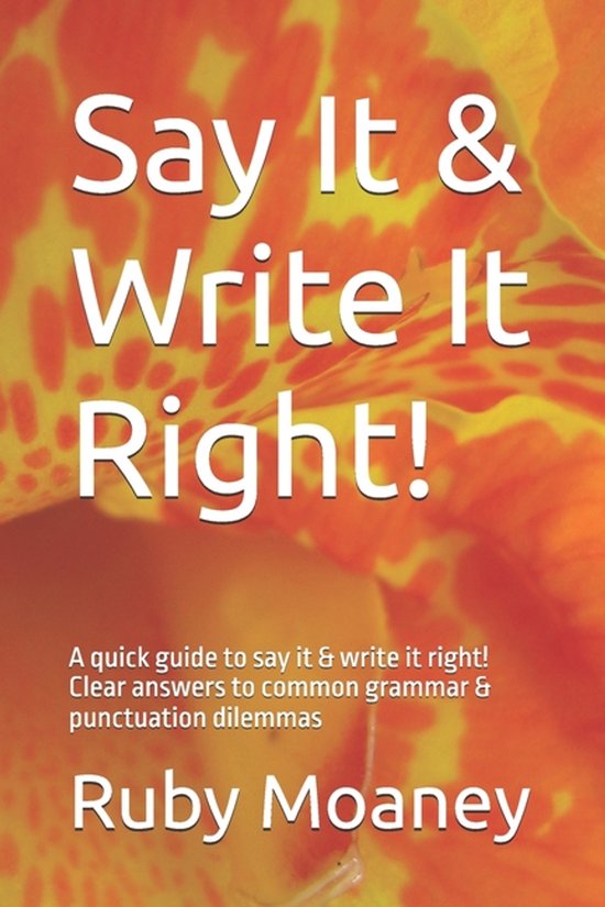 Say It & Write It Right! - cover