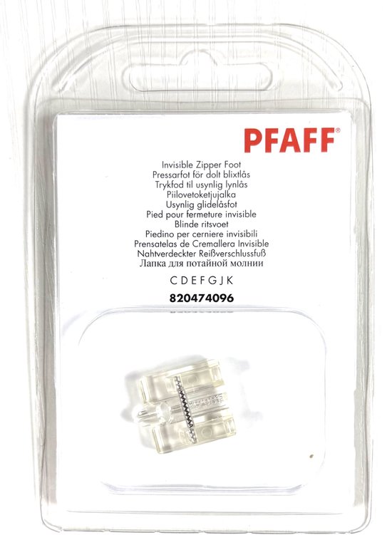 Blinde ritsvoet, transparant