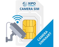 XIPO CONNECT - Camera Simkaart Europa + 2GB Data - Snel 4G & 5G internet - Data only simkaart - Data is 365 dagen geldig + onbeperkt verlengbaar