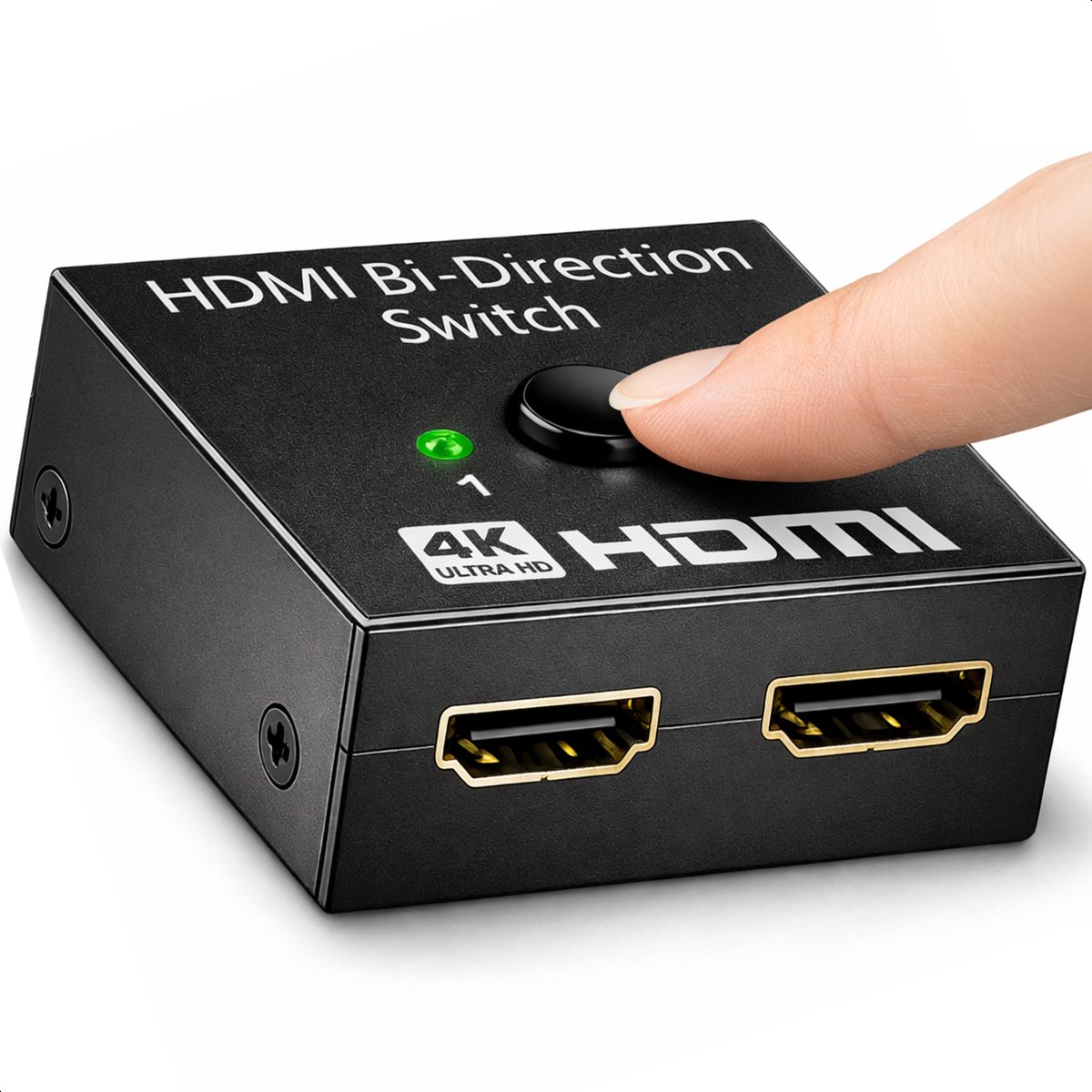 Skoov HDMI Switch 2 in 1 uit - Plug & Play - Dolby / 3D - Splitter - 4K - 60HZ - Premium - Universeel - Game - TV - Extender - Accessoires