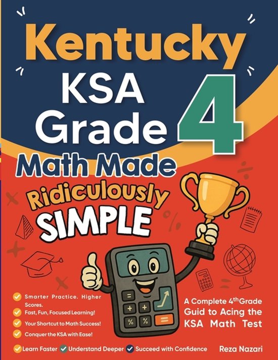 Kentucky KSA Grade 4 Math Made Ridiculously Simple - cover