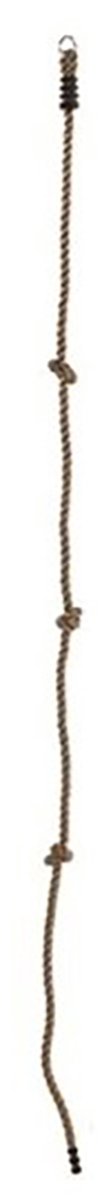 Klimtouw PP Ø18mm met 3 knopen 1 ring 200 cm Dun
