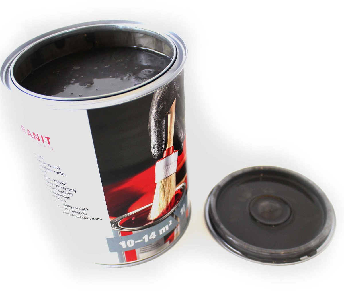 Nopolux Granit Serie - Grijze Leisteenlak - RAL 7015 - 1L - Sneldrogend