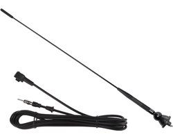Auto Antenne AM-FM - Rubberen Autoradio Antenne - FM 76~108MHz - 1.37m Kabel - A1 - Zwart