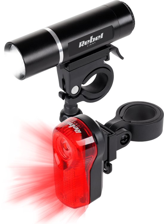 Rebel - LED Fietsverlichting Set - Lamp Voor en Achter - Waterdicht — afbeelding 5