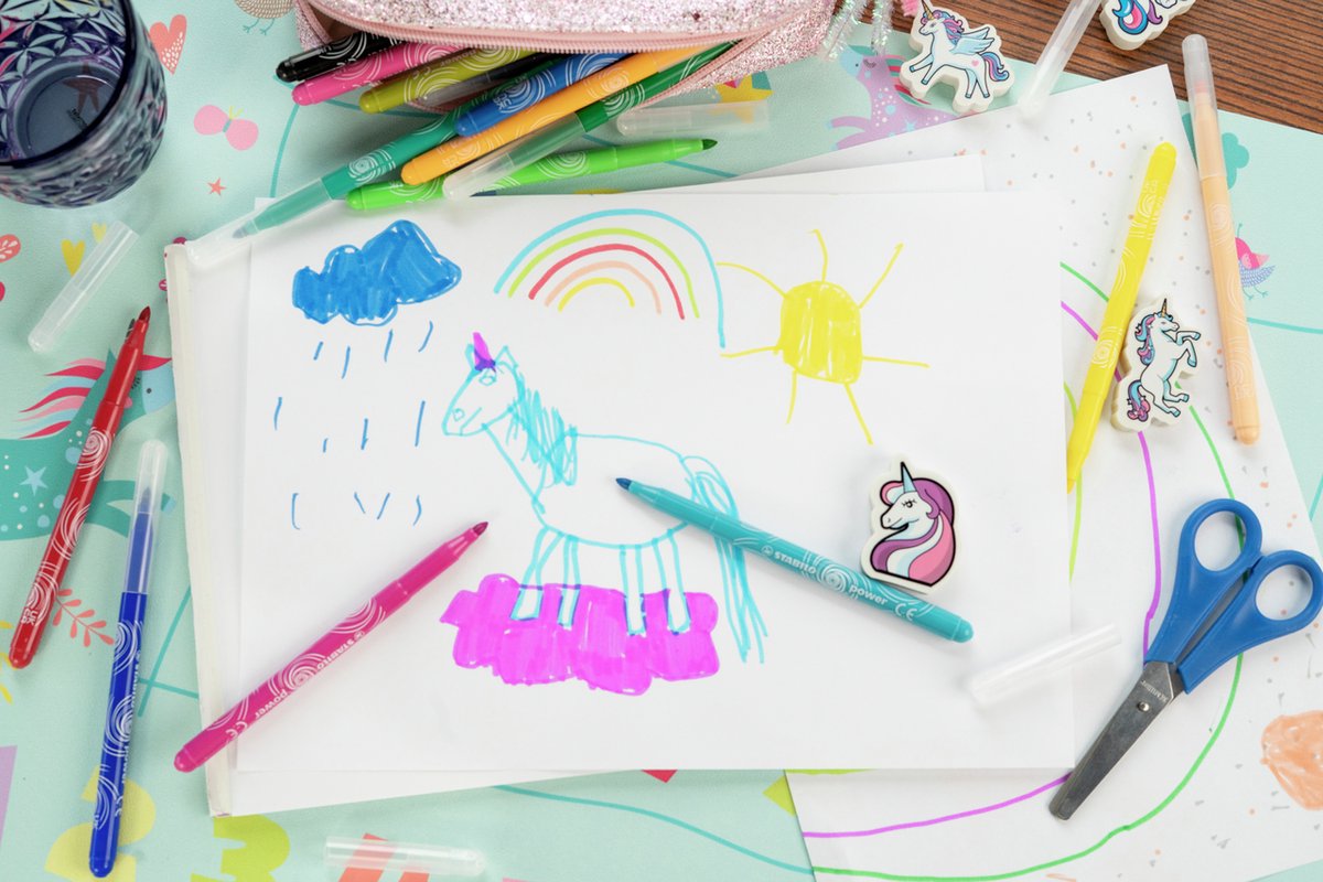 STABILO Power - Viltstift - Tot 8 Weken Zonder Dop - Etui Met 30 Kleuren — afbeelding 5