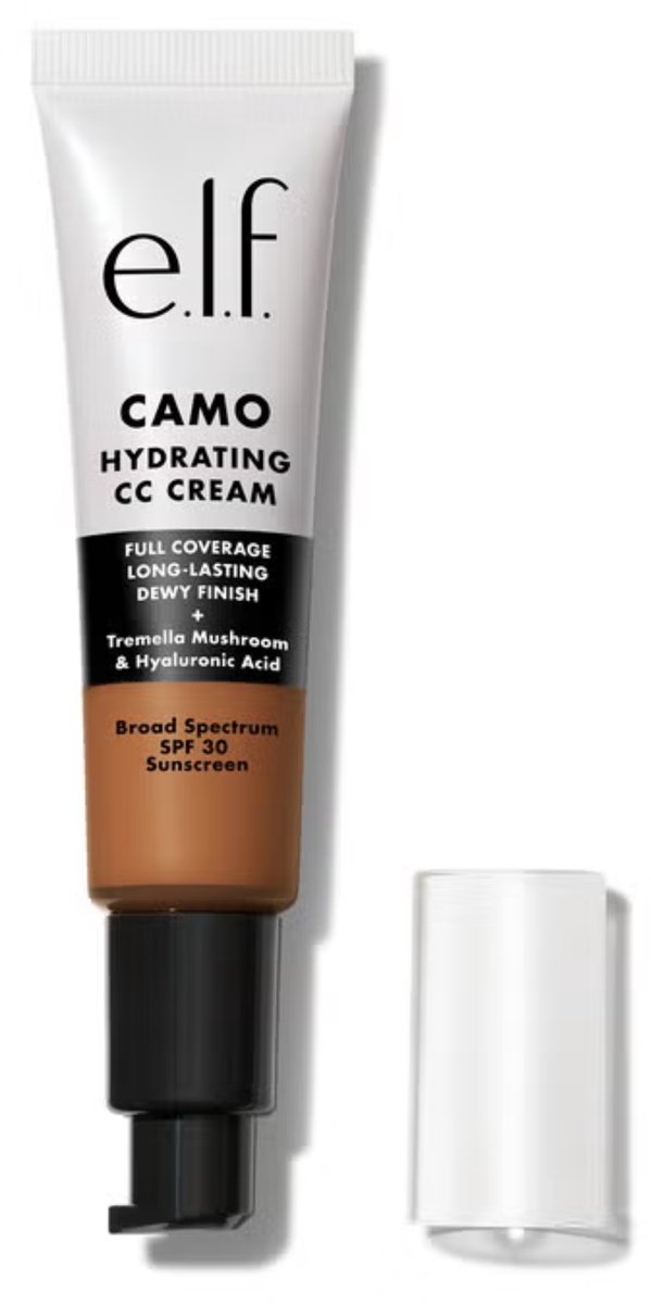e.l.f. Hydrating Camo CC Cream SPF 30 - Tan 460 W - Volledige Dekking - 30 g