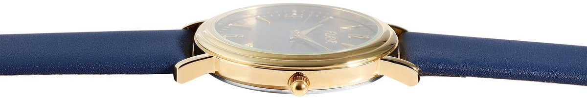 FLAIR dameshorloge van echt leer 1900300 Flair dameshorloge met echte leren band, 5 ATM